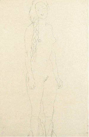 Gustav Klimt - Stehender Akt