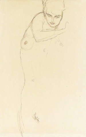 Gustav Klimt - Stehender Akt von vorne