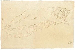 Gustav Klimt - Zwei liegende Frauenakte