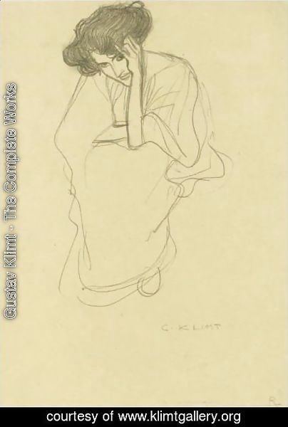 Gustav Klimt - Seated Woman Resting
