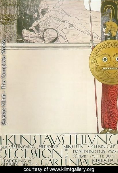 Gustav Klimt - Poster for the First Art Exhibition of the Secession Art Movement