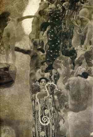 Gustav Klimt - University of Vienna Ceiling Paintings (Medicine), final state