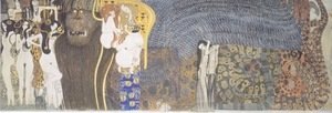 Gustav Klimt - The Beethoven Frieze The Hostile Powers. Far Wall