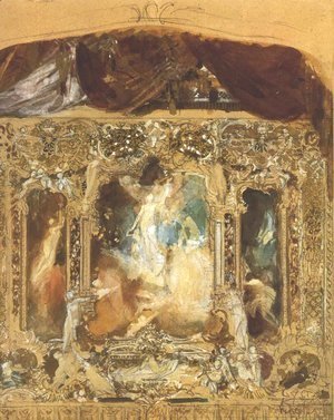 Gustav Klimt - Design for a theater curtain
