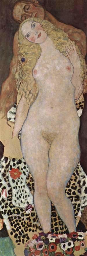 Gustav Klimt - Adam and Eve  (unfinished) 1917-18