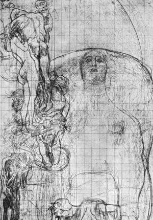 Gustav Klimt - Study for Philosophy  1898-99