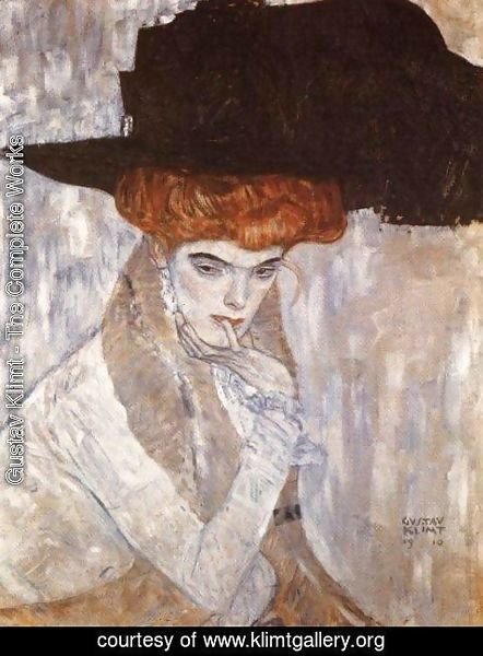 Gustav Klimt - The Black Feather Hat  1910