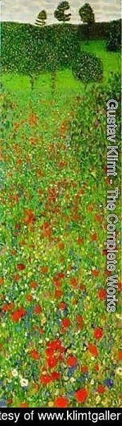 Gustav Klimt - A Field of Poppies