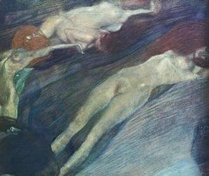 Gustav Klimt - Moving Water I