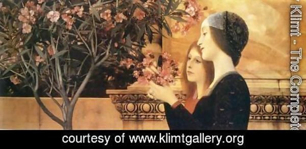 Gustav Klimt - Two Girls with Oleander