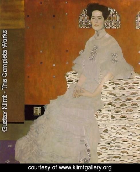Gustav Klimt - Bildnis Frieza Riedler 1906