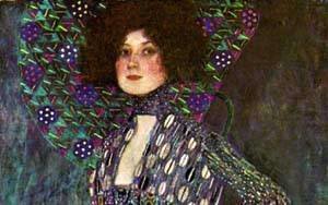 Gustav Klimt - Emilie Floge Detail 1902