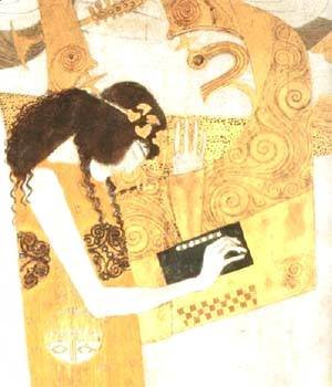 Gustav Klimt - Hymn to Joy Detail from Bethoven Frieze 1902
