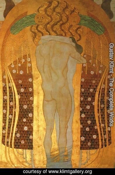 Gustav Klimt - Hymn to Joy Detail from Bethoven Friezze 1902