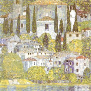 Gustav Klimt - The Church at Cassone Sul Garda