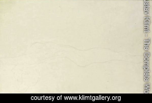 Gustav Klimt - Liegender Akt