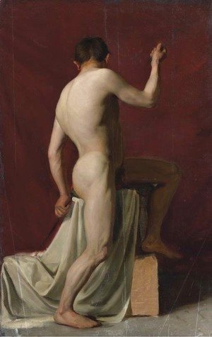 Gustav Klimt - Mannliche Aktstudie