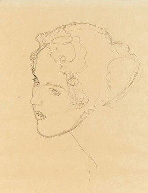 Gustav Klimt - Portrat einer jungen Frau