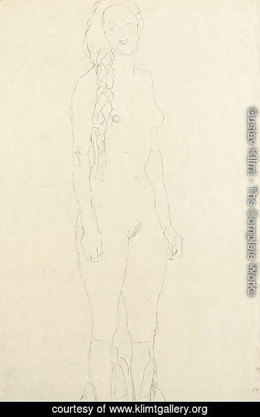 Gustav Klimt - Stehender Akt
