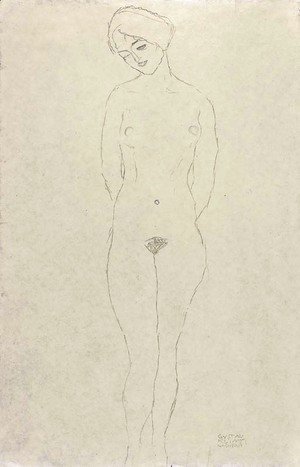 Gustav Klimt - Studie futr Die Freundinnen