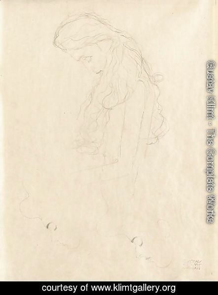 Gustav Klimt - Frauenkopf Im Profil (Profile Of A Woman)