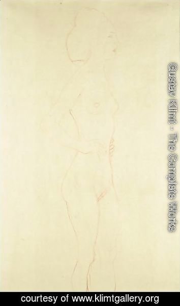 Gustav Klimt - Female Standing Nude