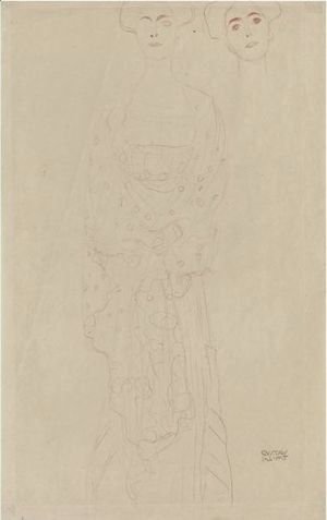 Gustav Klimt - Stehende Frau (Standing Woman)