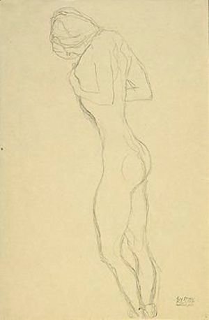 Gustav Klimt - Standing Nude Female