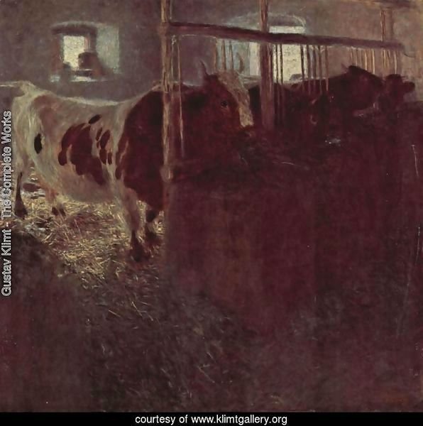 Cows in the barn