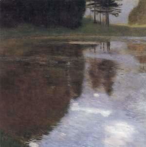 Gustav Klimt - Quiet pond in the park of Appeal