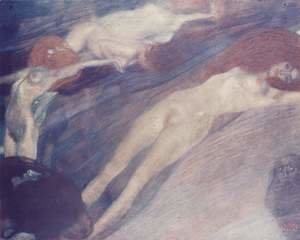 Gustav Klimt - Bewegte Wasser