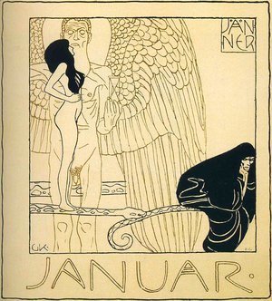Gustav Klimt - Januar