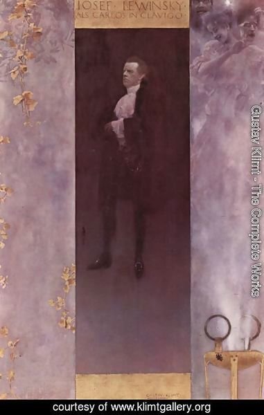 Gustav Klimt - Actor Josef Lewinsky As Carlos