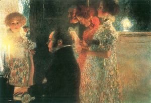 Gustav Klimt - Schubert At The Piano