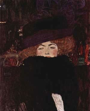 Gustav Klimt - Lady With Hat And Feather Boa