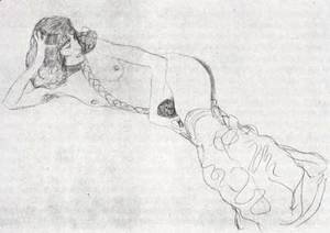 Gustav Klimt - Reclining Woman